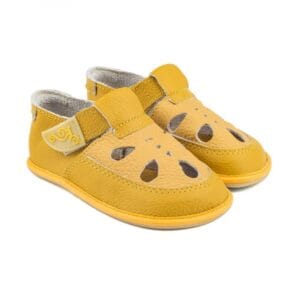 Sandały dziecięce barefoot - COCO YELLOW