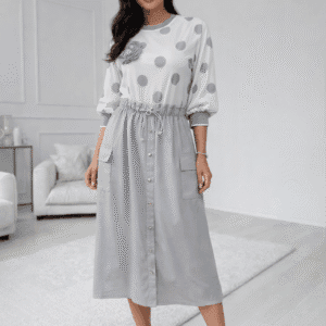 Sukienka Goodlife Clothing midi w groszki