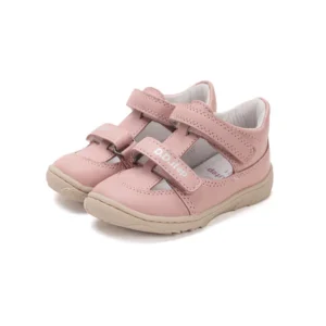 Półbuty skórzane barefoot H077-51734 Baby Pink