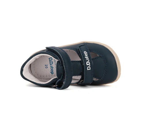 Półbuty skórzane barefoot H077-51734 Bermuda Blue - obrazek 2