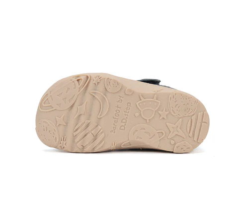 Półbuty skórzane barefoot H077-51734 Bermuda Blue - obrazek 3