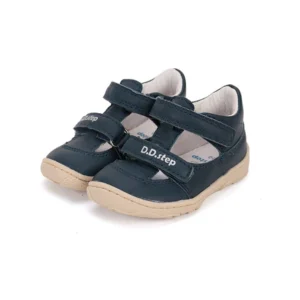 Półbuty skórzane barefoot H077-51734 Bermuda Blue