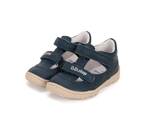 Półbuty skórzane barefoot H077-51734 Bermuda Blue