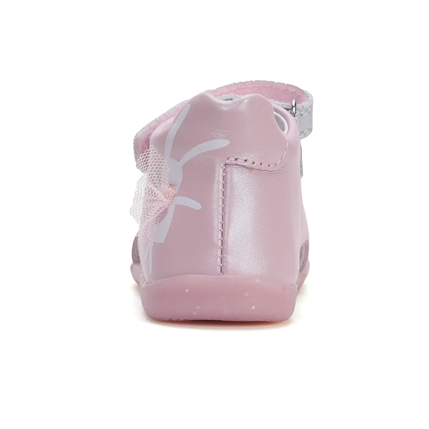 Sandały skórzane G075-51453 Baby Pink - obrazek 5