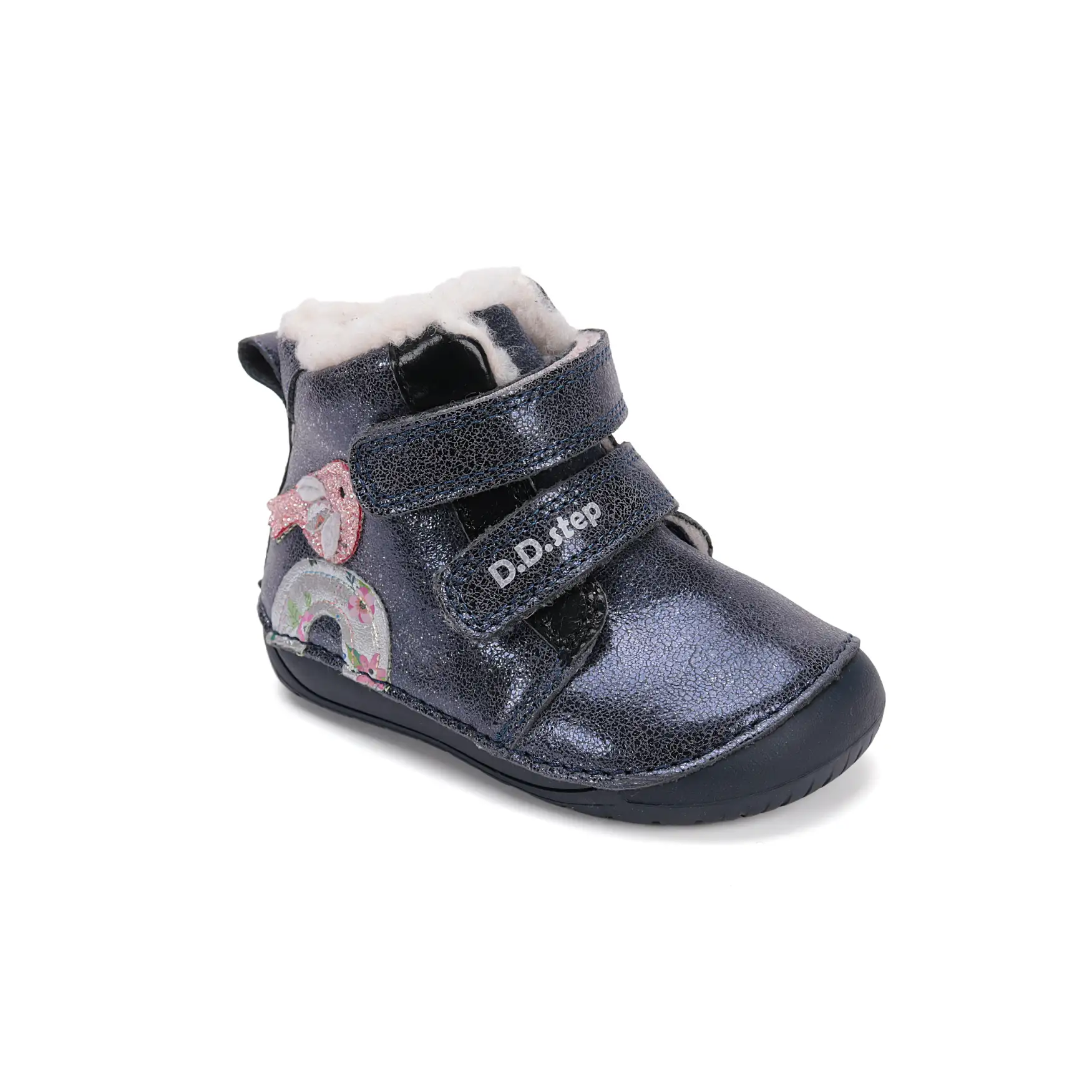 Zimowe trzewiki dziecięce W070-52624 Royal Blue - obrazek 2